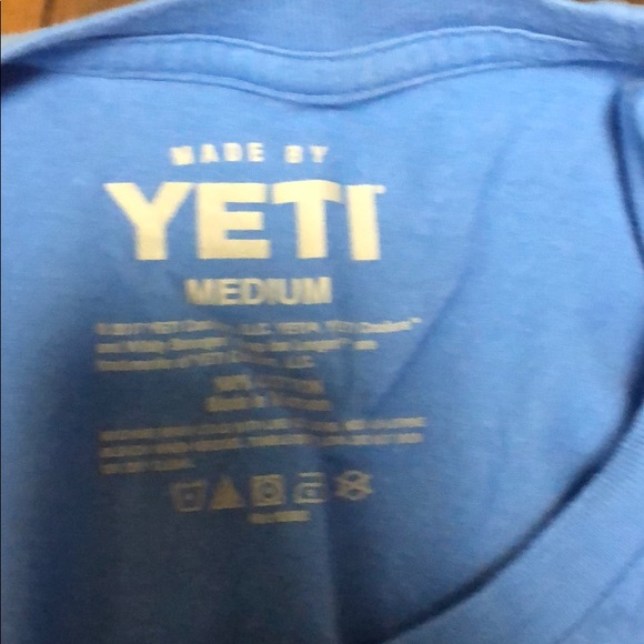 Blue YETI short sleeve shirt - Picture 5 of 6